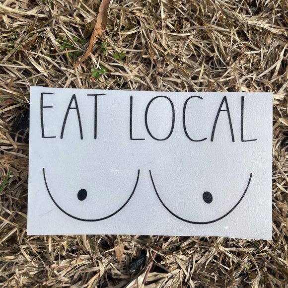 Eat Local Vinyl Decal - Picture 3 of 9